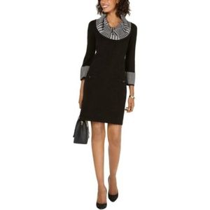 Jessica Howard Women's Cowl-Neck Sweater Dress, M